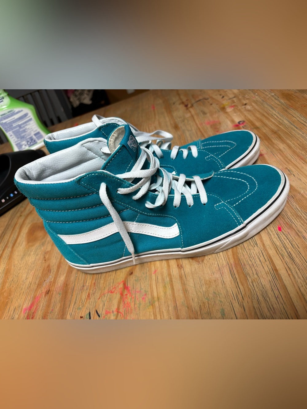 Vans Teal High-Top Sneakers